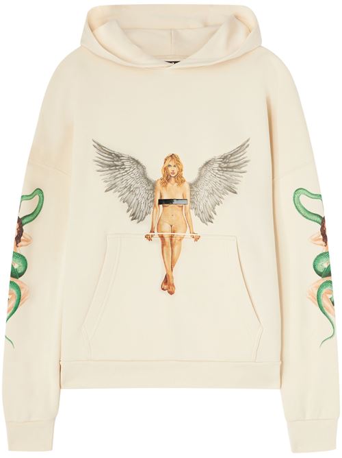 Cream white classic hood PALM ANGELS | PMBB155S25FLE0020B10